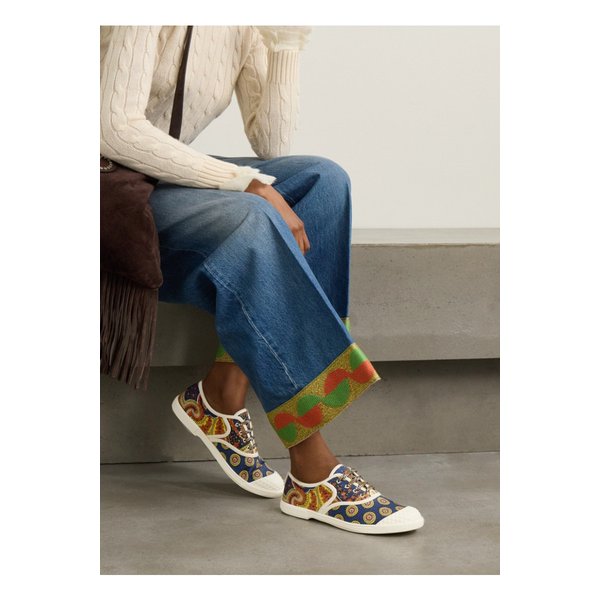 베이 바이 베이 프린트 트윌 스니커즈 1647597350076602