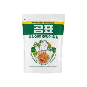  곰표 후라이드 오징어튀김 200g 맛있는 영양간편 간식 안주 한국