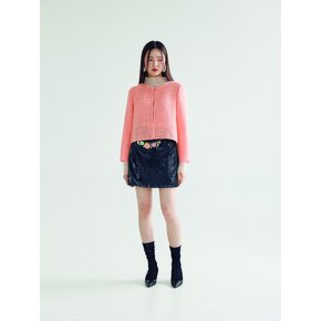 TWEED JACKET _PEACH