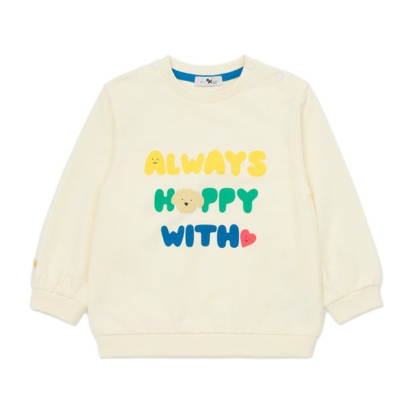 [여주점] [오프라벨 여주점] 블루독베이비 (CR) 코지 긴소매 스웨트셔츠 (45114-334-05)