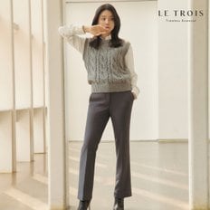 (런칭가 159000)[LE TROIS]23FW 르투아 크레이프 웜 본딩 팬츠 3종