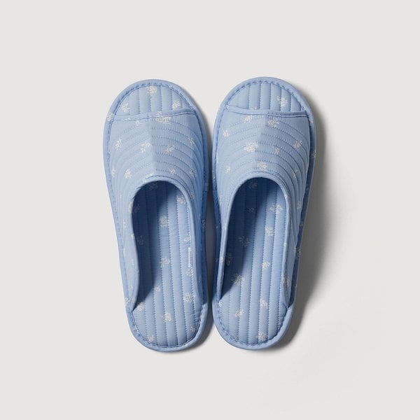 퀼팅 워셔블 플로럴 거실화_250-265_블루 J616901000751