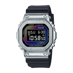 카시오 지쇼크 (G-SHOCK) 브릭 패턴 레인보우 컬러 블랙 GM-5600RW-1JF