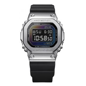 카시오 지쇼크 (G-SHOCK) 브릭 패턴 레인보우 컬러 블랙 GM-5600RW-1JF