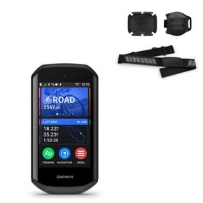 엣지 1050 번들킷 3.5인치 풀컬러 GPS 속도계 사이클링 컴퓨터 센서/심박계 포함