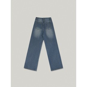 STRAIGHT DENIM PANTS (INDIGO BLUE)