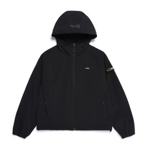 N252WFT140 여성 아델리 경량 우븐 스트레치 풀집업 후드 점퍼 CARBON BLACK
