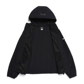 N252WFT140 여성 아델리 경량 우븐 스트레치 풀집업 후드 점퍼 CARBON BLACK