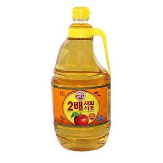  오뚜기 2배 사과식초 1.8L 6개 1박스