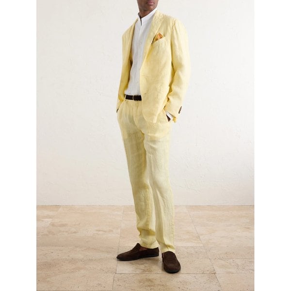 스트레이트 린넨 수트 팬츠 46376663163084323