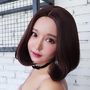 자연스러운 러블단정한 단발 단발스타일 예쁜가발