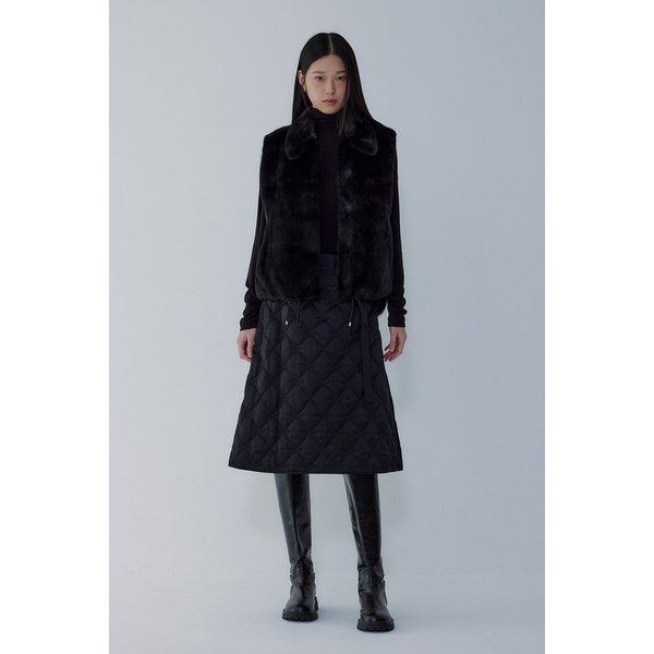 엠브로이더리 퀼팅 A라인 패딩 스커트 7115435901199