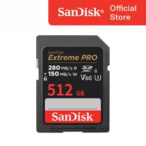 익스트림 프로 SD Card V60 512GB 512기가 고성능 메모리 4K UHD SD카드 Extreme Pro SDSDXEP