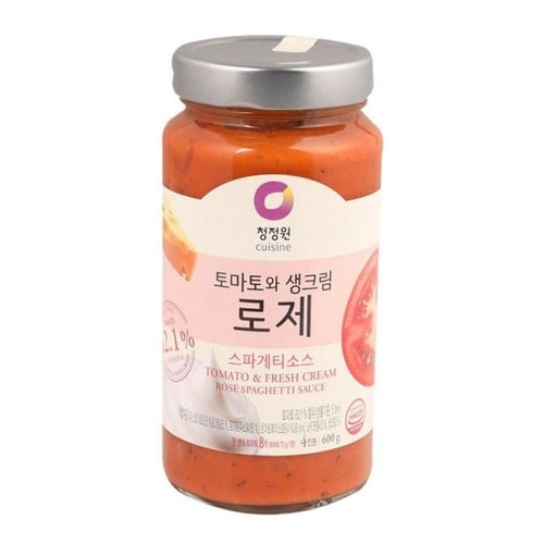 청정원 로제 스파게티 소스 600G