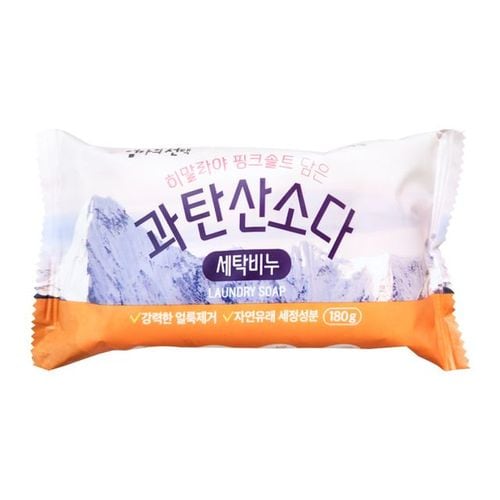 애경 엄마의선택 핑크솔트 과탄산소다 세탁비누 180g X ( 4매입 )