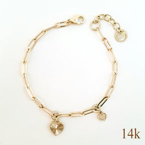 14k KMB-JKB1040 투하트 금팔찌