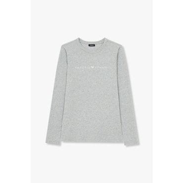 EMPORIO ARMANI 여성 프론트 로고 라운지 티셔츠(0824336505)