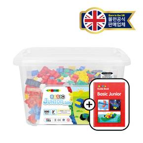 주니어 베이직 500 (3세+) 가이드북 세트 STEM 과학교구 블록 블럭
