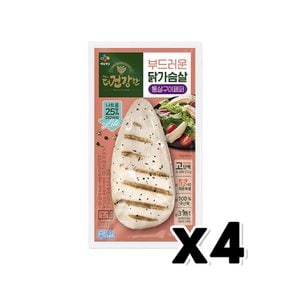 더건강한 부드러운 닭가슴살 통살구이페퍼 즉석조리 100g x 4개