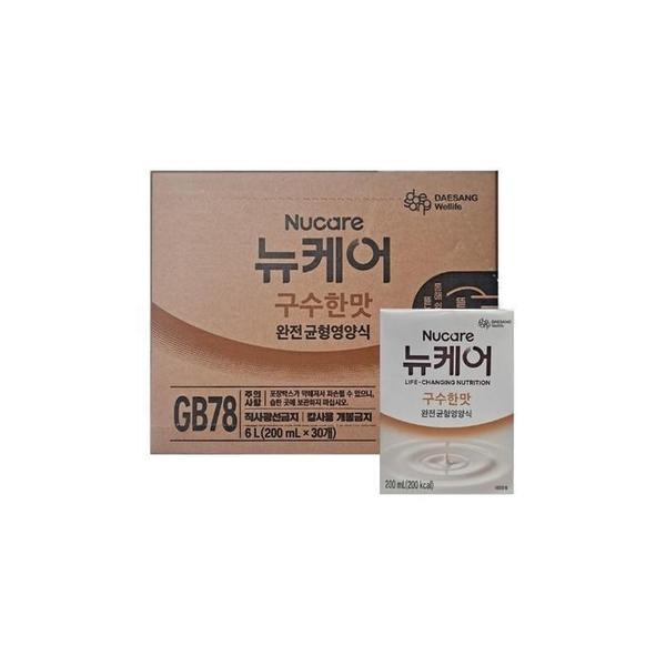 확대된 대표 뉴케어 구수한맛 200ml x 30팩 영양 보충 완전균형 영양식(1)