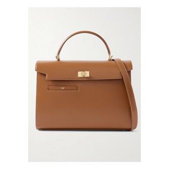 안야힌드마치 모티머 가죽 숄더 백 카멜 46376663162892995