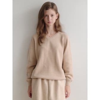르나브 esy cashmere v-neck knit (beige)