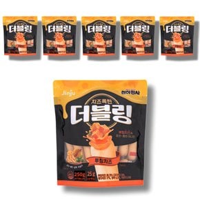 진주햄 천하장사 더블링 뿌링치즈 소시지 250g(25g x 10개입) 6봉