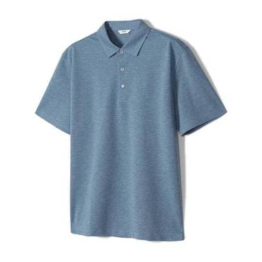 닥스 25 SS 노티그  카라 반팔 티셔츠 블루  OLS1T1TS101B1