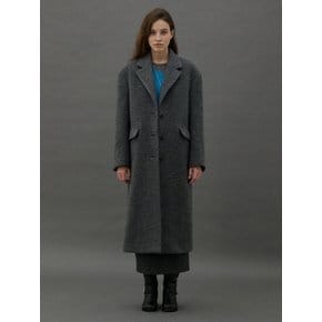 FLOOR MAXI COAT - GRAY