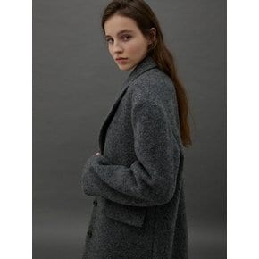 FLOOR MAXI COAT - GRAY