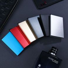 오너클랜 키밍 자동 카드지갑 슬림 얇은 미니 심플 슬라이드