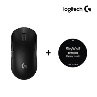 Logitech 로지텍 G PRO X SUPERLIGHT2 슈퍼라이트2 지슈라2 무선 마우스 블랙 + 스카이울프 파워링 블랙