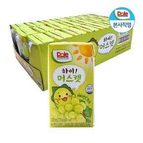 Dole 하이 머스캣 주스 120ml x 24팩 (1박스) / 청포도 쥬스