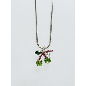 Cherry Necklace - Green