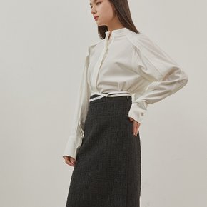 Mix Match Skirt_BLACK WAFFLE