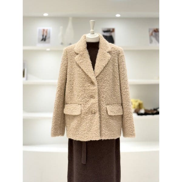 [여주점] 여성 부클 하프 자켓 (L254PSF036)