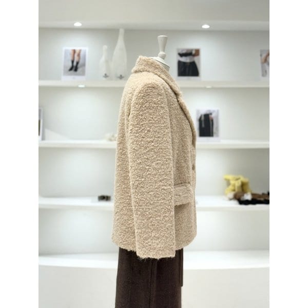 [여주점] 여성 부클 하프 자켓 (L254PSF036)