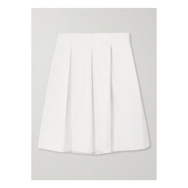 스타우드 런던 플리츠 코튼 혼방 트윌 스커트 아이보리 1647597339361424