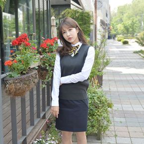 교복몰 보풀방지 차콜 교복조끼 여자 _P343231992