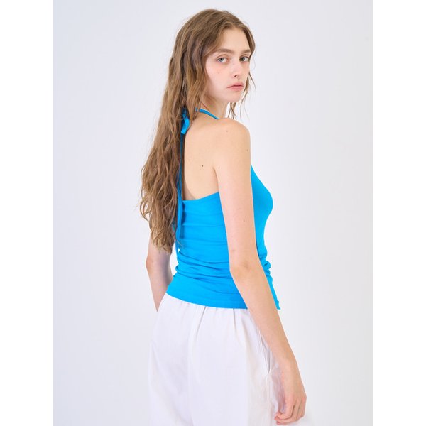 Halterneck Sleeveless Blue