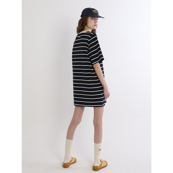 Marine Cotton dress (Navy)