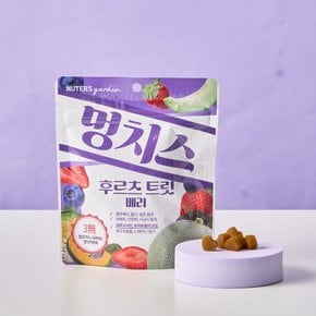 멍치스 강아지 비건 간식 유산균 오메가3 글루코사민 베리 80g