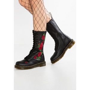 이스퀘어 1702291 Dr. Martens 닥터 마틴스 본다 14 EYE BOOT - 레이스업 부츠 블랙/로즈