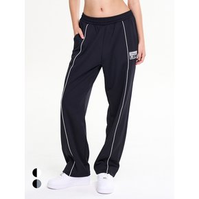 (사계절/기모) 자이언트핏 라인 트랙 팬츠 와이드 짐웨어 트레이닝 운동복 밴딩 바지 W (2컬러)