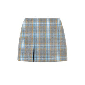 Check mini skirt_gray