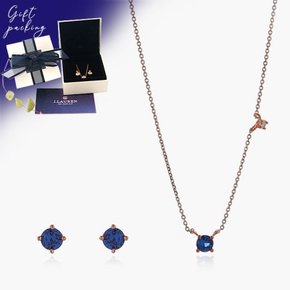 제이로렌 SE0015 사파이어 큐빅 실버 주얼리세트_(764723)