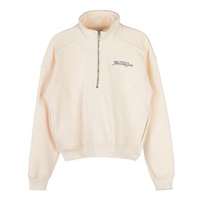 여성 리졸리 하프 집업 맨투맨 RIZOLLI QUARTER ZIP CREAM CHOCOLATE 46354153