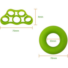 손가락 트레이닝 BetterJonny 악력 그립 핸드 그립 핑거 스트레처 6종 세트 손 재활 운동