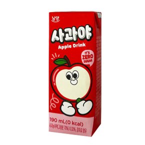 사과야 190ml x 24팩 / 사과주스