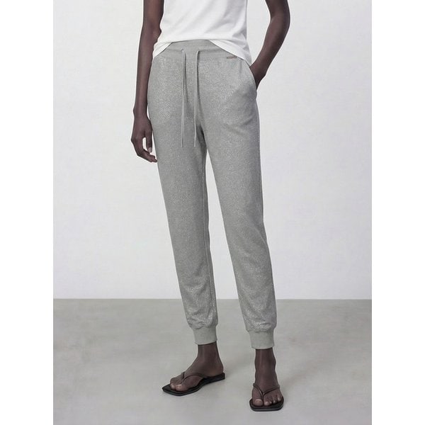 Glitter Jogger Pants _Grey